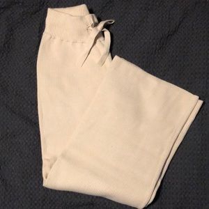 Abercrombie & Fitch Ribbed Wide Leg Pants Size S